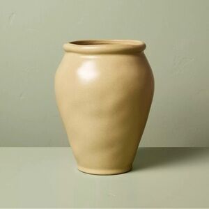 10" Smooth Stoneware Urn Vase Tan - Hearth & Hand with Magnolia